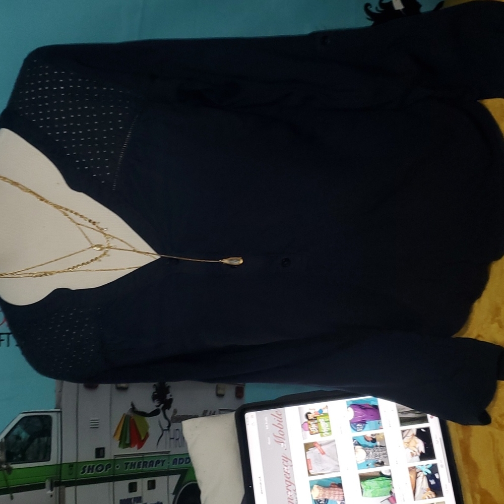COPY - Only Navy Blue Blouse - Picture 1 of 5